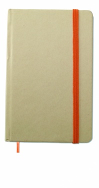 Logo trade promotional gift photo of: A6 recycled notebook 96 plain