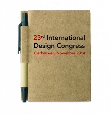 Logo trade promotional products image of: Recycled notebook with pen