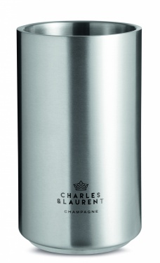 Logo trade promotional giveaway photo of: Stainless steel bottle cooler