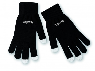 Logo trade promotional giveaways picture of: Tactile gloves for smartphones