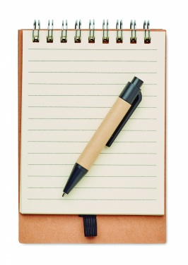 Logo trade promotional gift photo of: Notepad with pen and memo pad