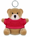 Teddy bear key ring FINLAND, Red