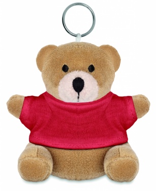 Logotrade promotional item picture of: Teddy bear key ring FINLAND