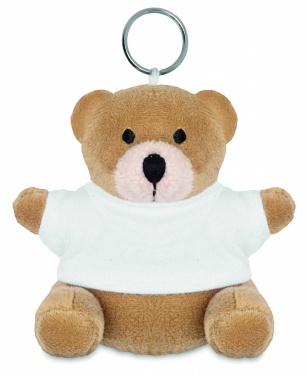 Logo trade corporate gifts image of: Teddy bear key ring FINLAND