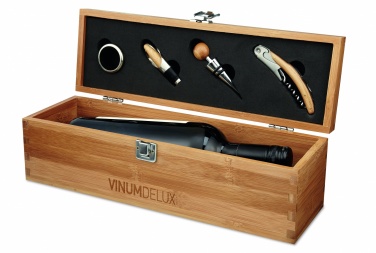 Logotrade promotional giveaways photo of: Wine set in bamboo box