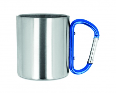 Logo trade promotional gift photo of: Metal mug & carabiner handle