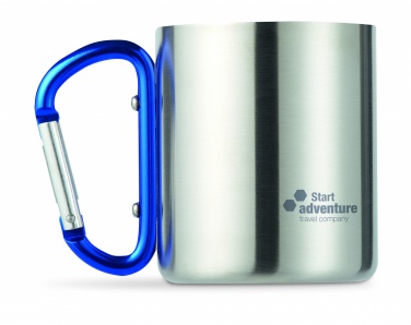 Logotrade advertising product picture of: Metal mug & carabiner handle