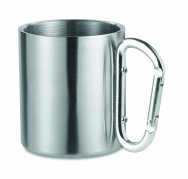 Logotrade promotional gift image of: Metal mug & carabiner handle