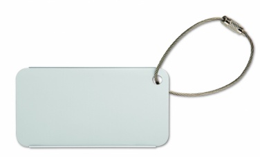 Logo trade promotional gifts image of: Aluminium luggage tag