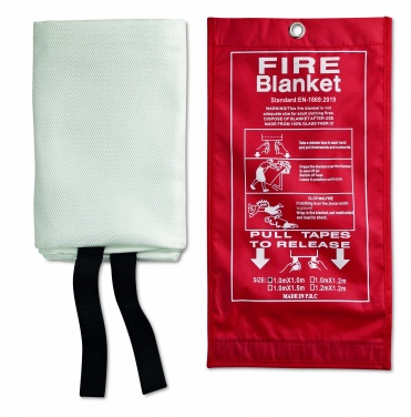 Logo trade promotional gifts picture of: Fire blanket in pouch 100x95cm