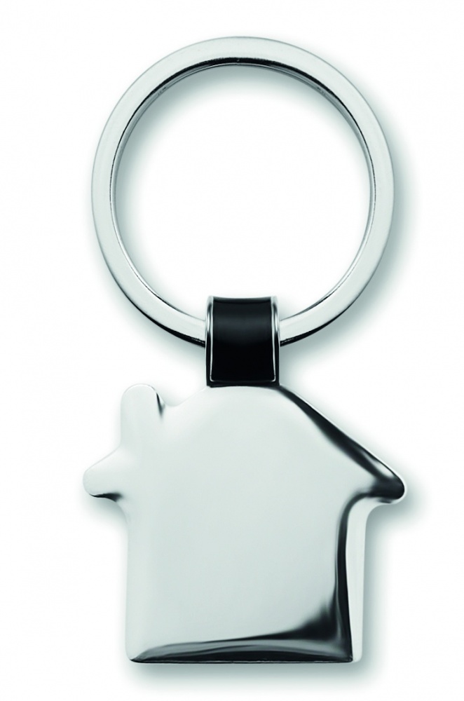 Logo trade promotional giveaways image of: House shaped key ring Riga
