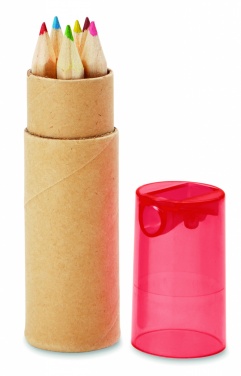 Logo trade advertising product photo of: 6 coloured pencils