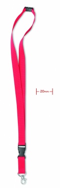 Logo trade advertising products picture of: Lanyard hook and buckle 20 mm