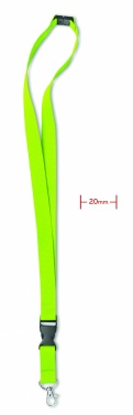 Logo trade promotional giveaway photo of: Lanyard hook and buckle 20 mm