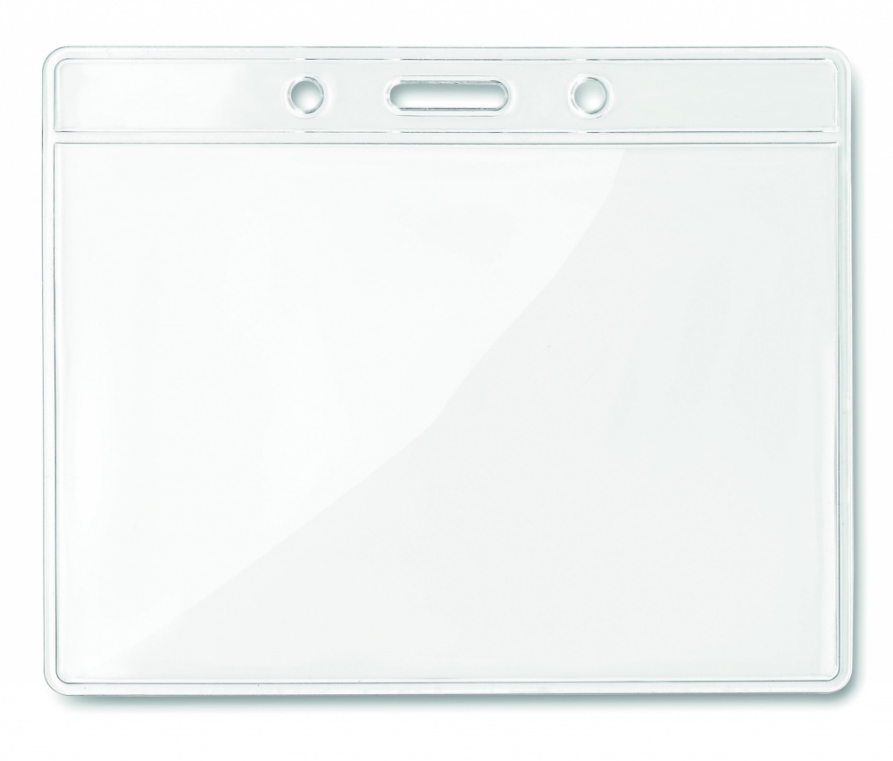 Logotrade promotional item picture of: Transparent badge 10cmx8cm