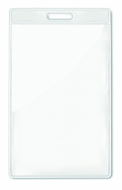 Logo trade advertising product photo of: Transparent badge 7.5cmx12.5cm