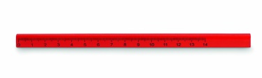 Logo trade advertising products picture of: Carpenters pencil with ruler