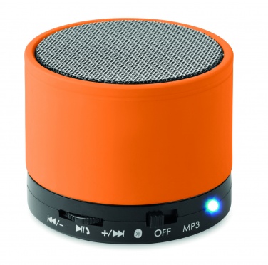 Logo trade promotional items image of: Round wireless speaker