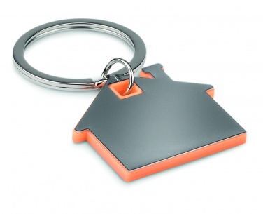 Logotrade corporate gifts photo of: House shape plastic key ring Rezekne