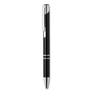 Logo trade corporate gifts picture of: Push button aluminium pen BERN