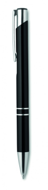 Logo trade promotional giveaways image of: Push button aluminium pen BERN