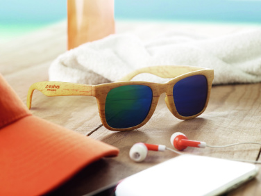 Logo trade promotional items picture of: Wooden look sunglasses MAARDU