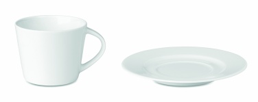 Logo trade promotional giveaway photo of: Cappuccino cup and saucer