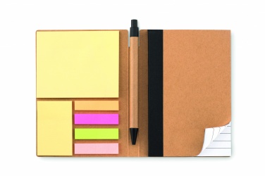 Logo trade promotional giveaways image of: Notebook w/pen & memo pad
