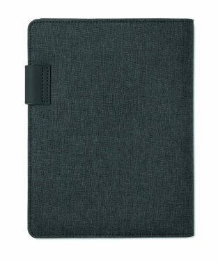 Logo trade promotional merchandise picture of: A5 folder with power bank