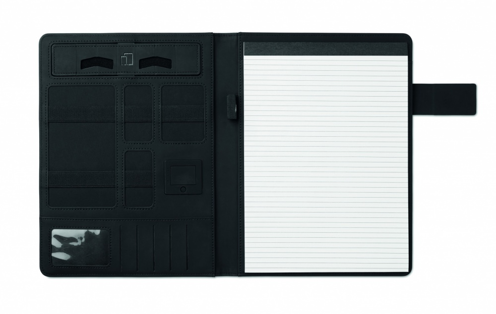 Logotrade promotional gift image of: A4 folder with power bank