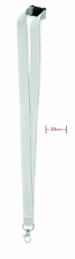 Logo trade promotional items picture of: Lanyard with metal hook 20 mm