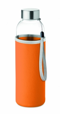 Logotrade promotional gifts photo of: Glass bottle in pouch 500ml