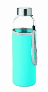 Logotrade promotional merchandise picture of: Glass bottle in pouch 500ml