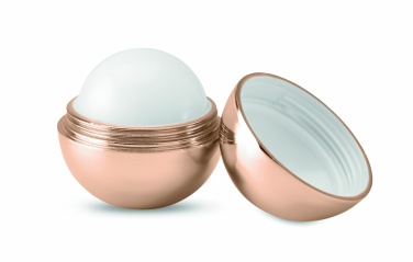 Logo trade advertising product photo of: Round lip balm UV finish