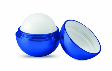 Logo trade promotional items picture of: Round lip balm UV finish