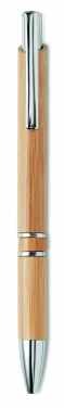 Logo trade promotional giveaways picture of: Bamboo automatic ball pen