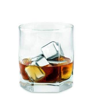 Logotrade promotional gifts photo of: Set of 4 SS ice cubes in pouch