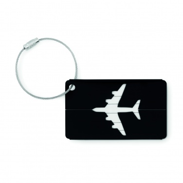 Logo trade promotional merchandise photo of: Aluminium luggage tag