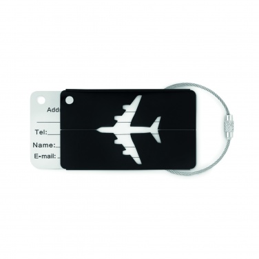 Logo trade advertising product photo of: Aluminium luggage tag