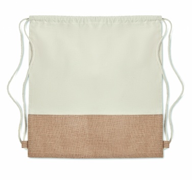 Logotrade advertising product image of: Drawstring bag w/ jute details