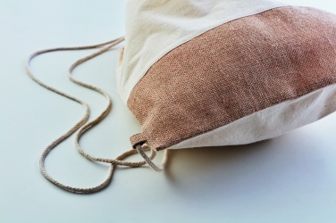 Logo trade promotional products picture of: Drawstring bag w/ jute details