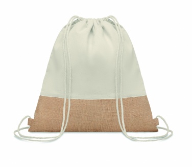 Logotrade promotional product picture of: Drawstring bag w/ jute details