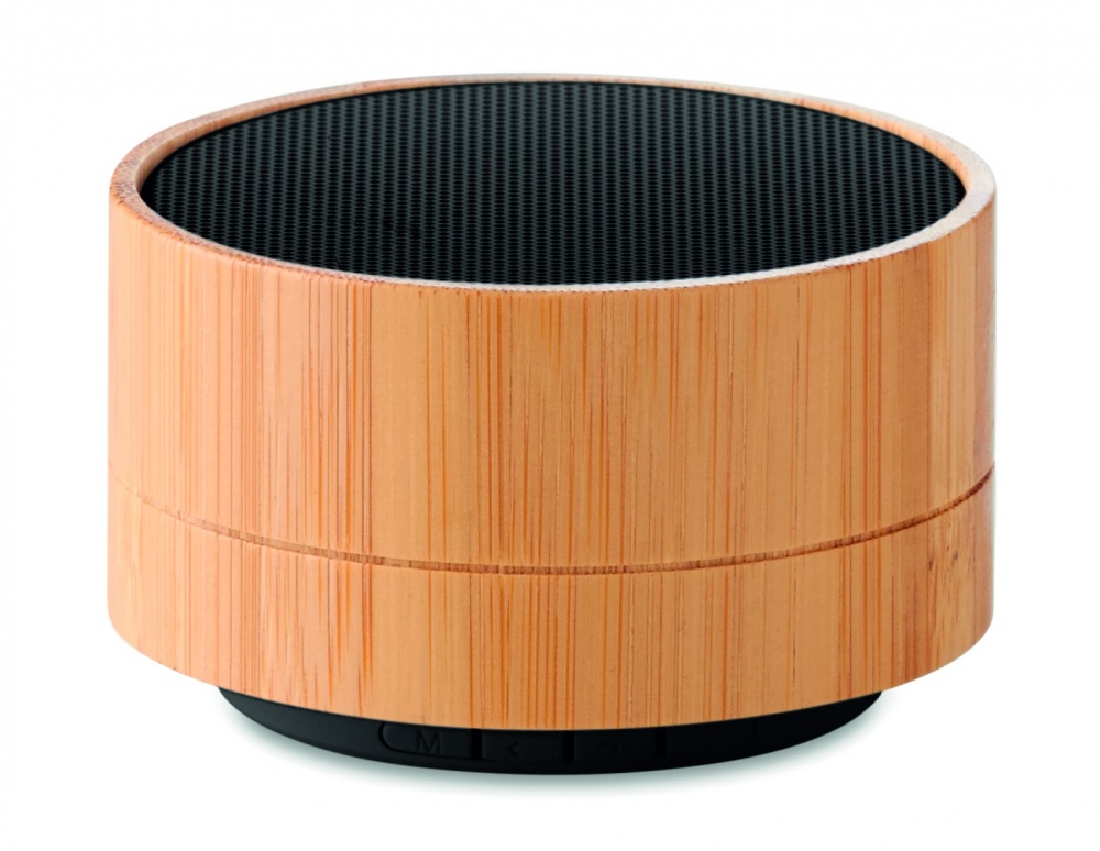 Logo trade corporate gift photo of: 3W Bamboo wireless speaker