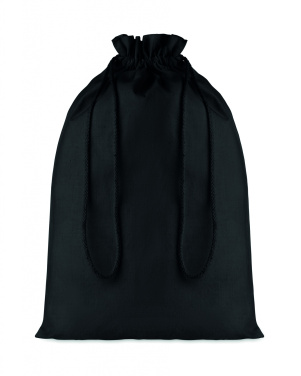 Logotrade business gifts photo of: Large Cotton draw cord bag black