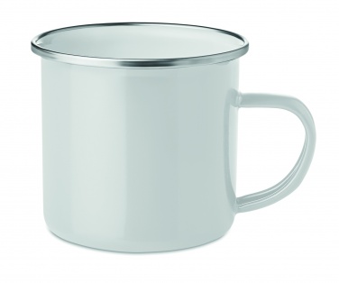 Logo trade promotional products image of: Metal mug with enamel layer