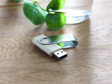 Logo trade promotional giveaway photo of: Wheat straw PP 50/50 USB 16GB