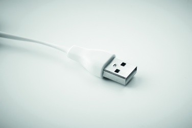 Logotrade business gifts photo of: Bamboo 3-in-1 cable