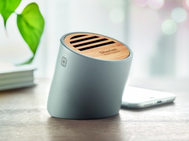 Logo trade promotional merchandise photo of: Wireless speaker limestone