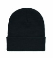 Beanie in RPET with cuff, Black