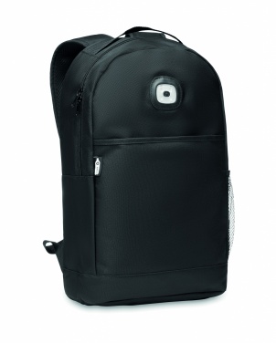 Logo trade promotional item photo of: Backpack in RPET & COB light